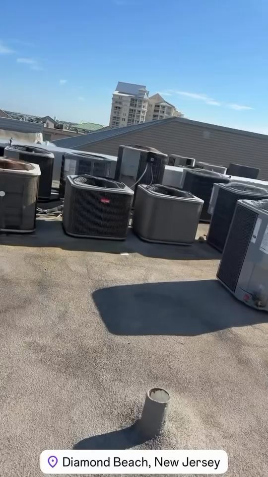 Lumen crew on a multi-unit rooftop in Diamond Beach, NJ
