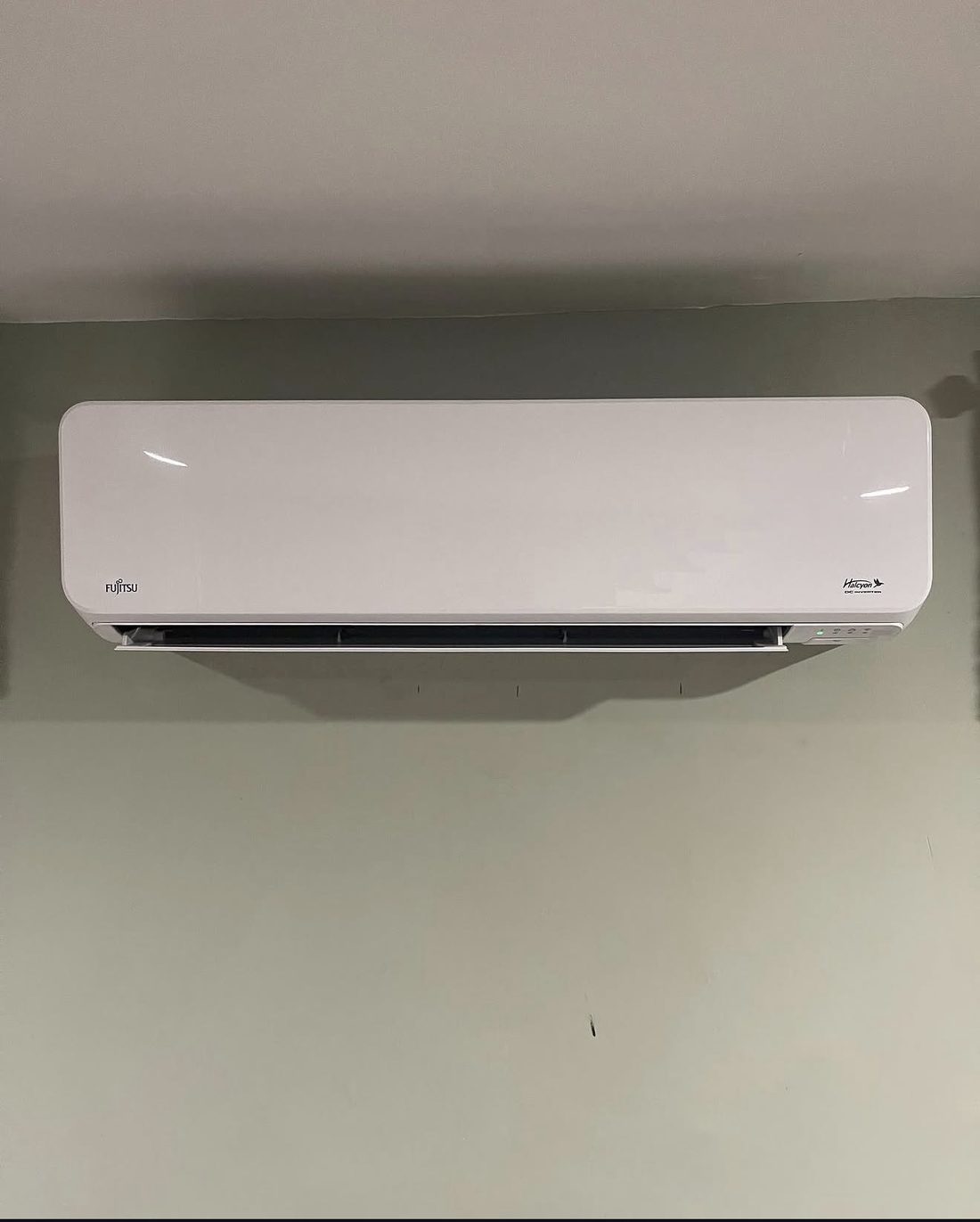Fujitsu Halcyon ductless mini-split indoor unit installed by Lumen Heating and Cooling
